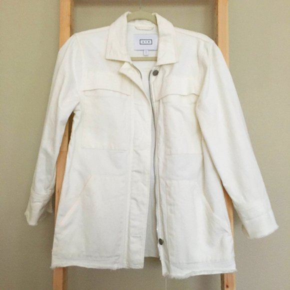 AYR Jackets & Blazers - *CLEARANCE SALE* AYR White Chore Denim Jacket 100% Cotton